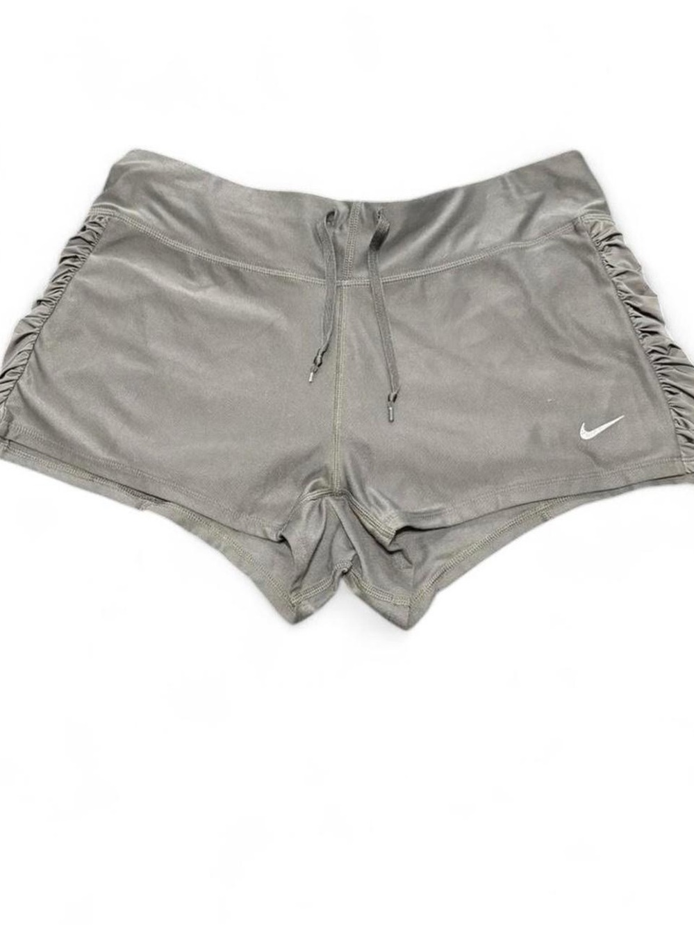 Nike Women's Gray Athletic Shorts with Drawstring